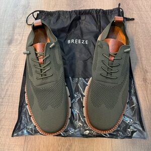 Men’s sz 14 Breeze Leisure shoes NEW! In an Olive color, breathable knit fabric